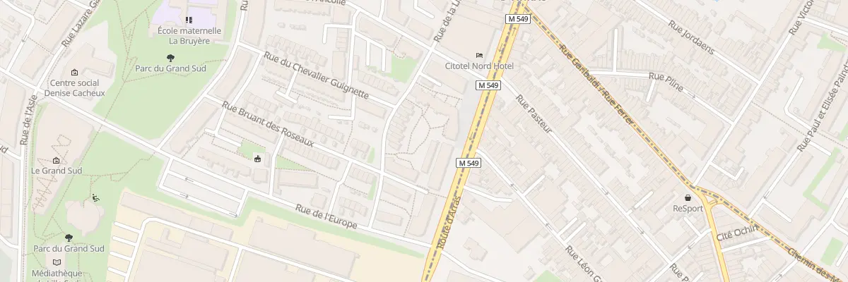 Plan du 126 Rue du Faubourg d’Arras à Lille