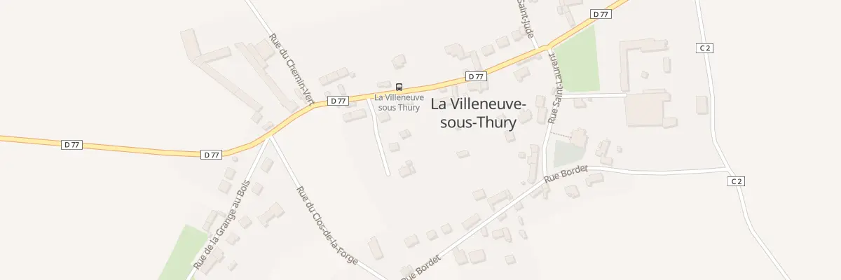 Plan du 33 Rue du Valois à La Villeneuve-sous-Thury