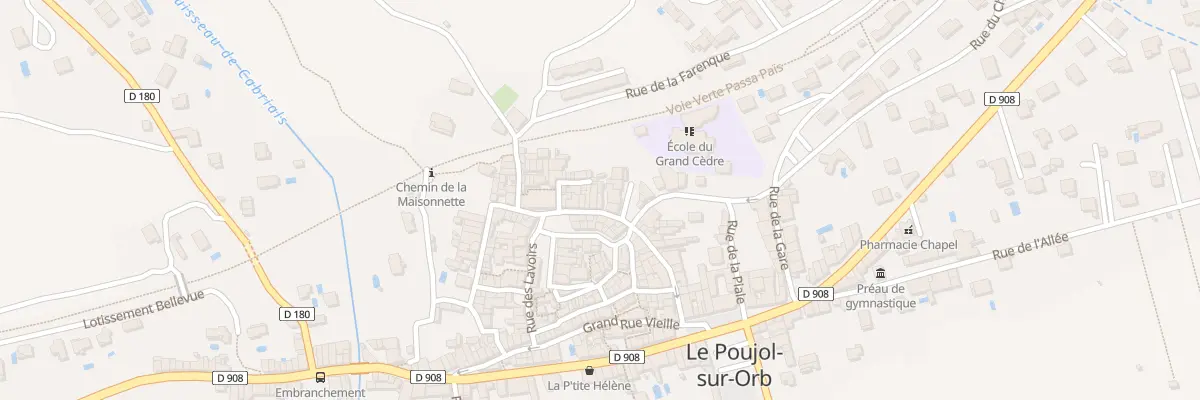 Plan du 8 Rue de l’Eglise au Poujol-sur-Orb
