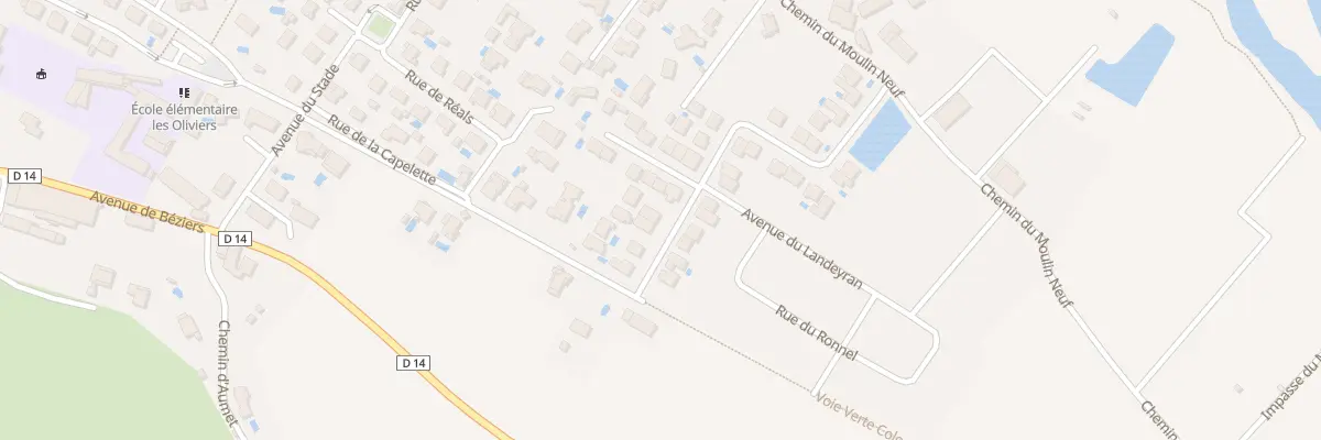 Plan du 34 Av des Fontanilles à Cessenon-sur-Orb