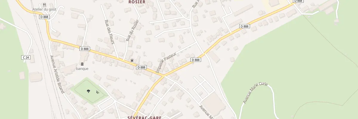 Plan du 7 Av de Paris à Sévérac d’Aveyron