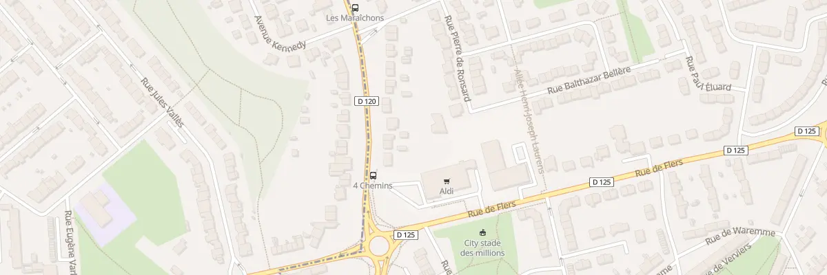 Plan du 1140 Rue du Fbg de Bethune à Douai