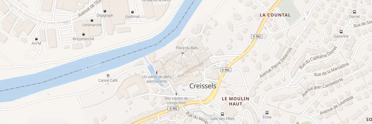 Plan du 2 Rue de Mignonne à Creissels