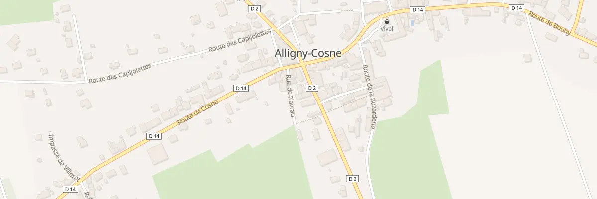 Plan du 6 Rte de Donzy à Alligny-Cosne