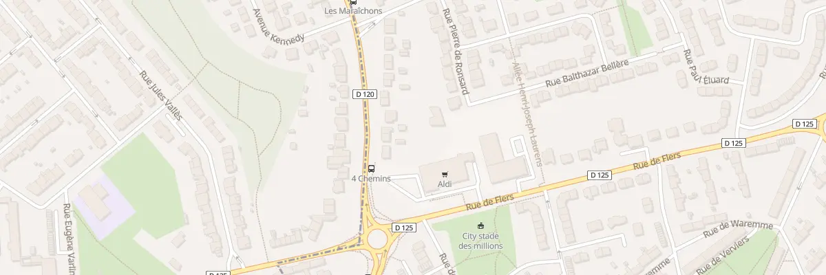 Plan du 1124 Rue du Fbg de Bethune à Douai