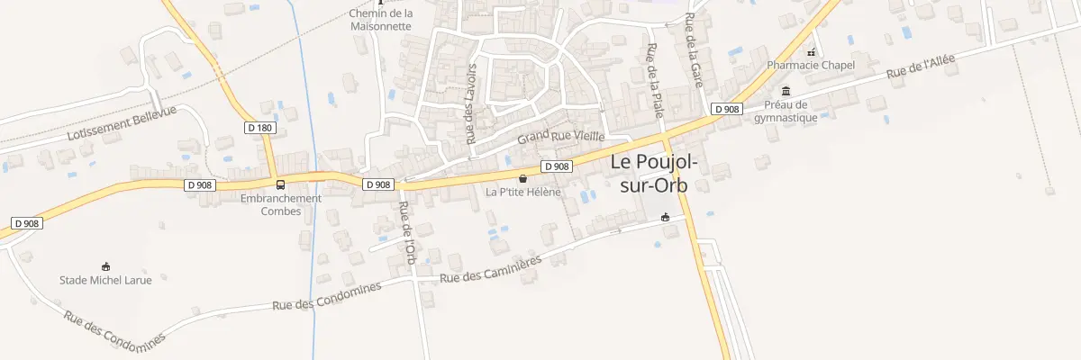Plan du 34 Gr Grand Rue au Poujol-sur-Orb