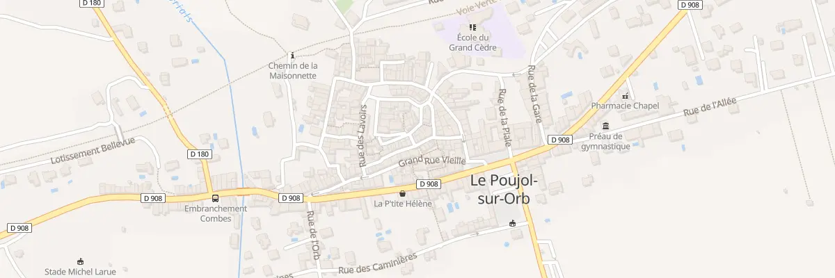 Plan du 6 Rue du Centre au Poujol-sur-Orb