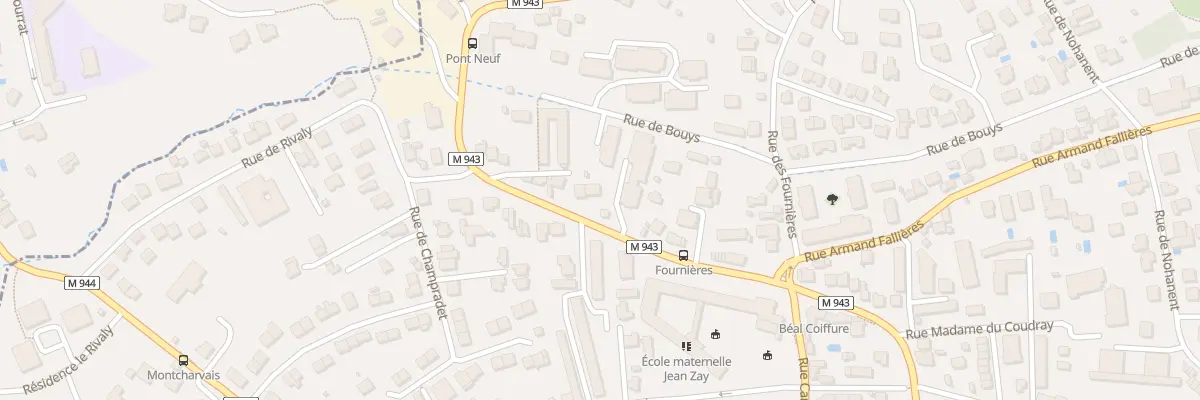Plan du 88 Av du Limousin à Clermont-Ferrand