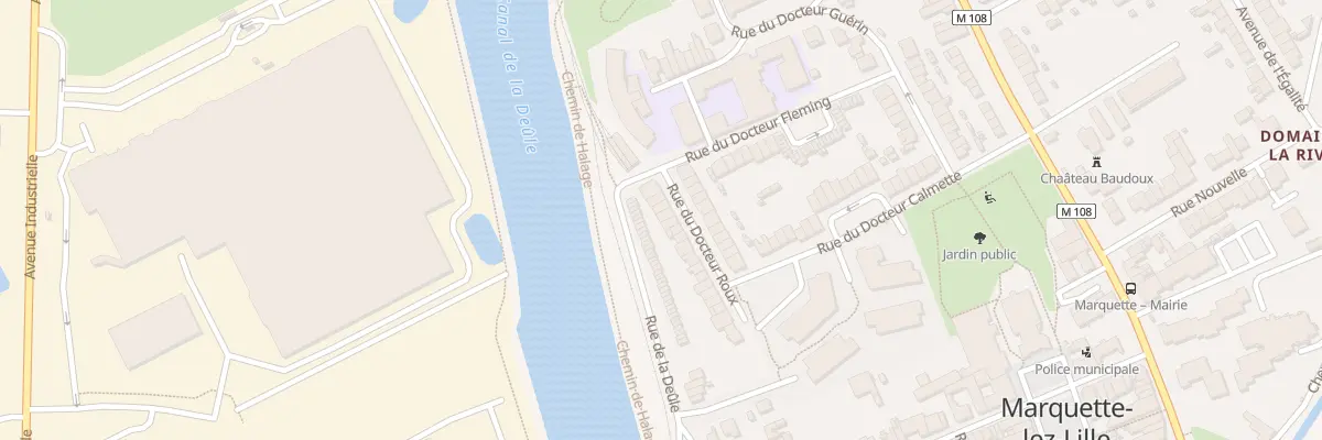Plan du 25 Rue du Docteur Roux à Marquette-lez-Lille