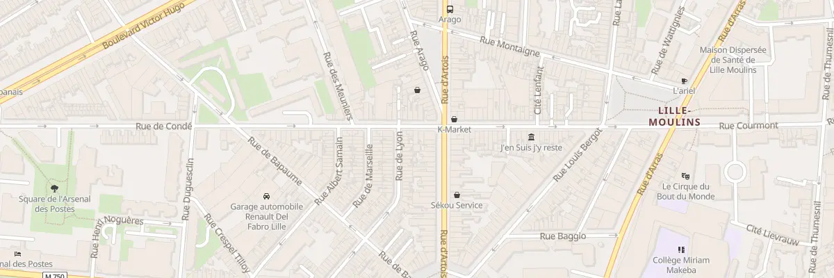 Plan du 53 Rue de Condé à Lille