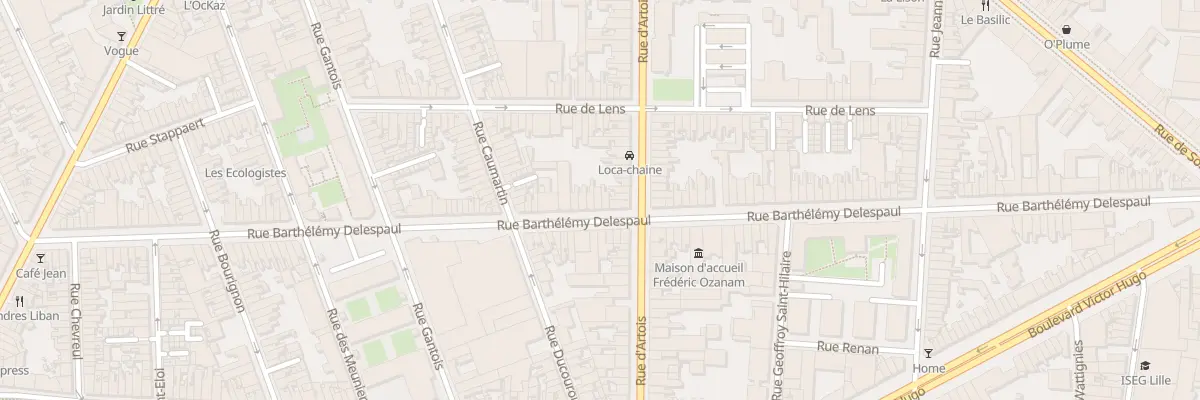 Plan du 88 Rue Barthélémy Delespaul à Lille