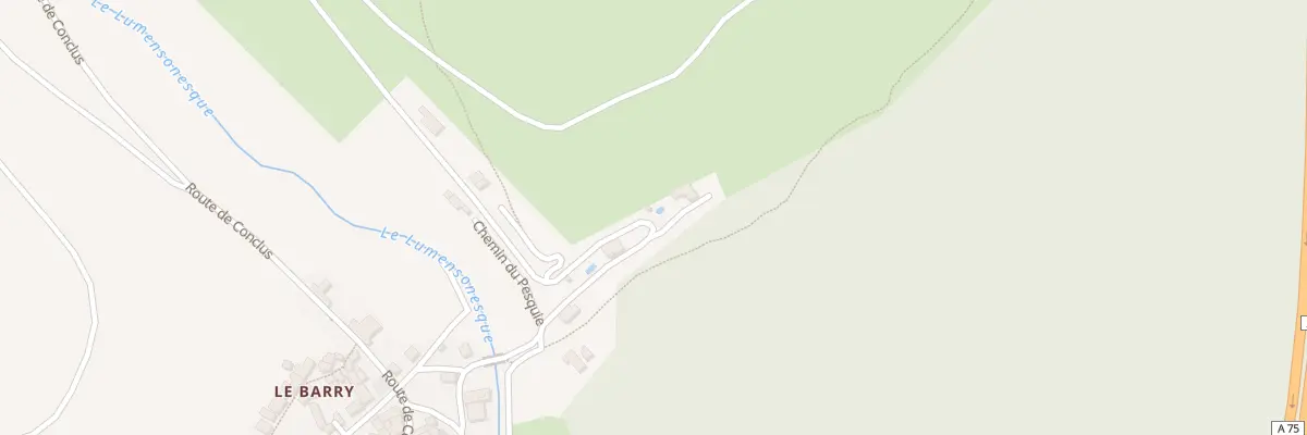Plan du 5465 Louradou à Verrières