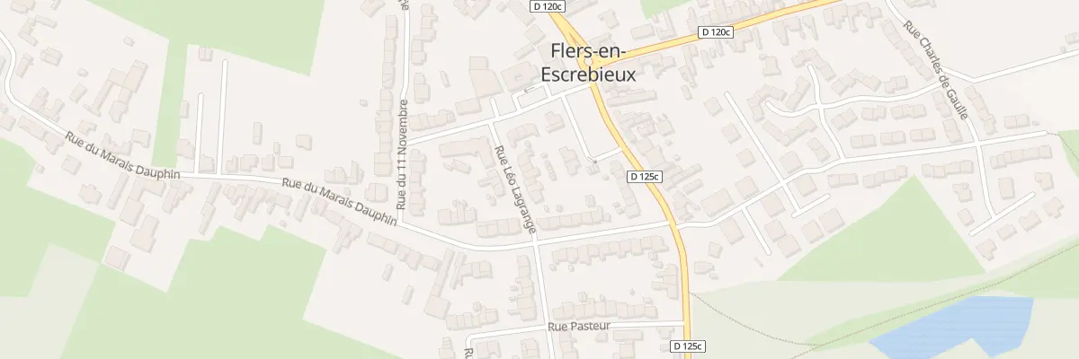 Plan du 13 Rue Leo Lagrange à Flers-en-Escrebieux