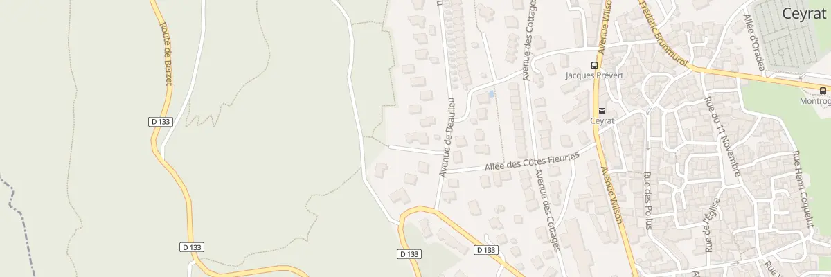 Plan du 50B Av de Beaulieu à Ceyrat