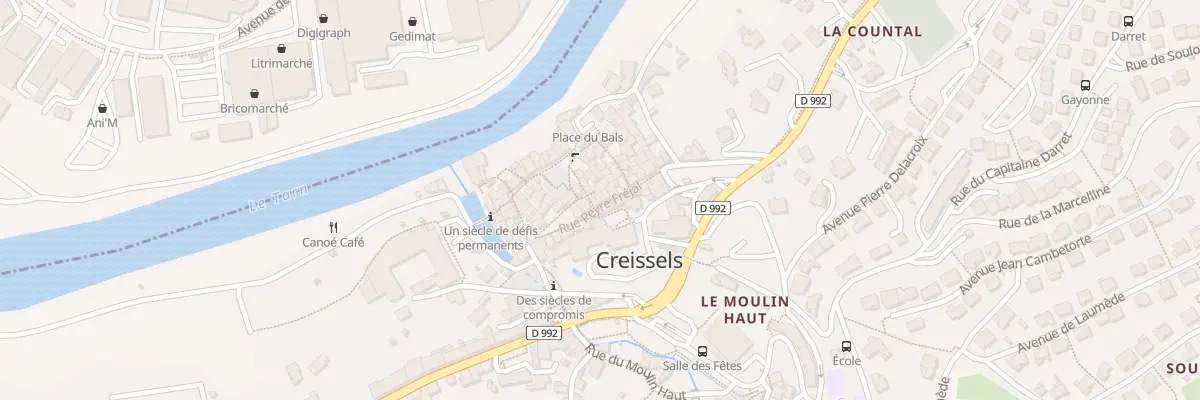 Plan du 9 Rue Peyre Fréjal à Creissels