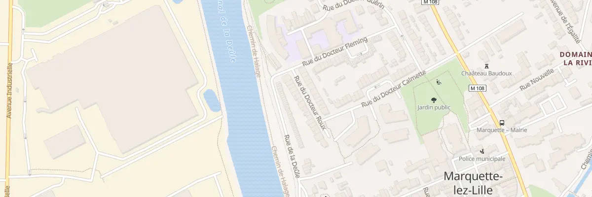 Plan du 21 Rue du Docteur Roux à Marquette-lez-Lille