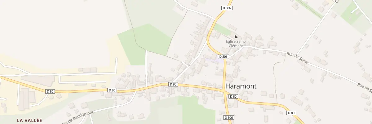 Plan du 4 Rte de la Montagne à Haramont