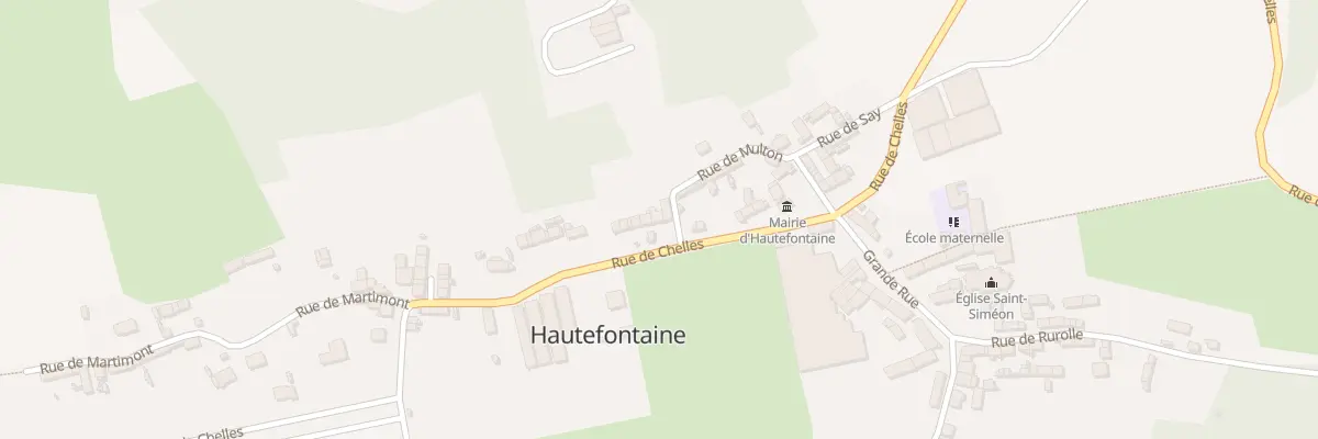 Plan du 12 Rue de Chelles à Hautefontaine