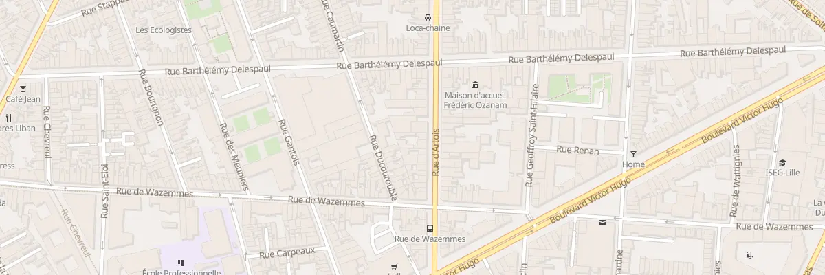 Plan du 80 Rue d’Artois à Lille