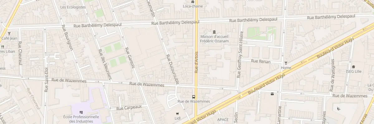 Plan du 84 Rue d’Artois à Lille