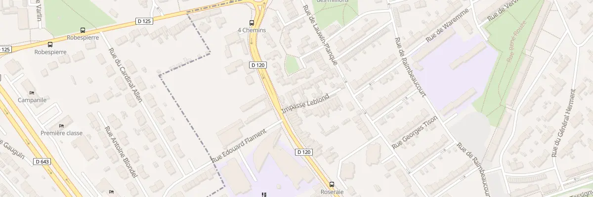 Plan du 13 Imp Leblond à Douai