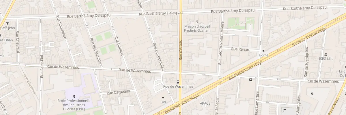 Plan du 88 Rue d’Artois à Lille