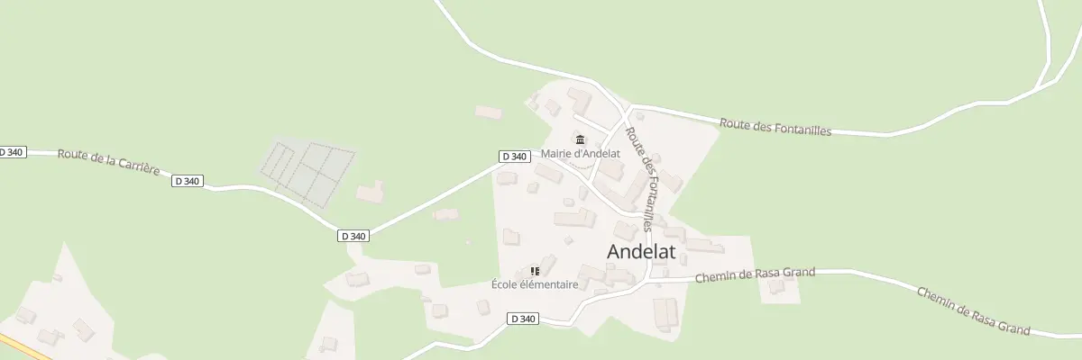 Plan du 5016 Andelat à Andelat