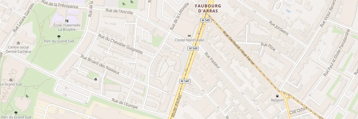 Plan du 80 Rue du Faubourg d’Arras à Lille