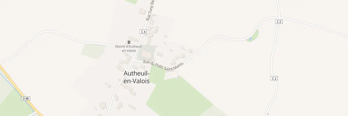 Plan du 3 Rue du Puits St Martin à Autheuil-en-Valois