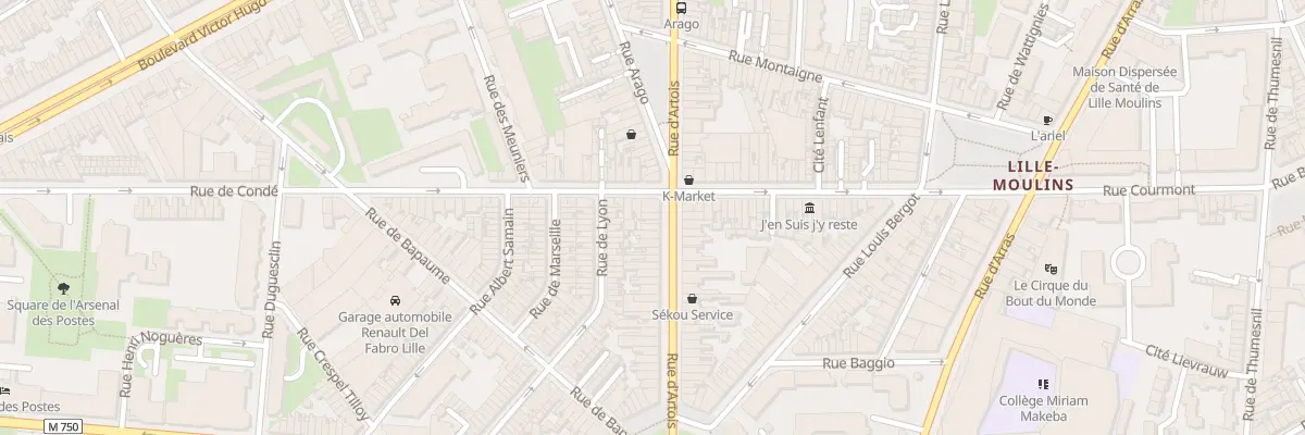 Plan du 162 Rue d’Artois à Lille
