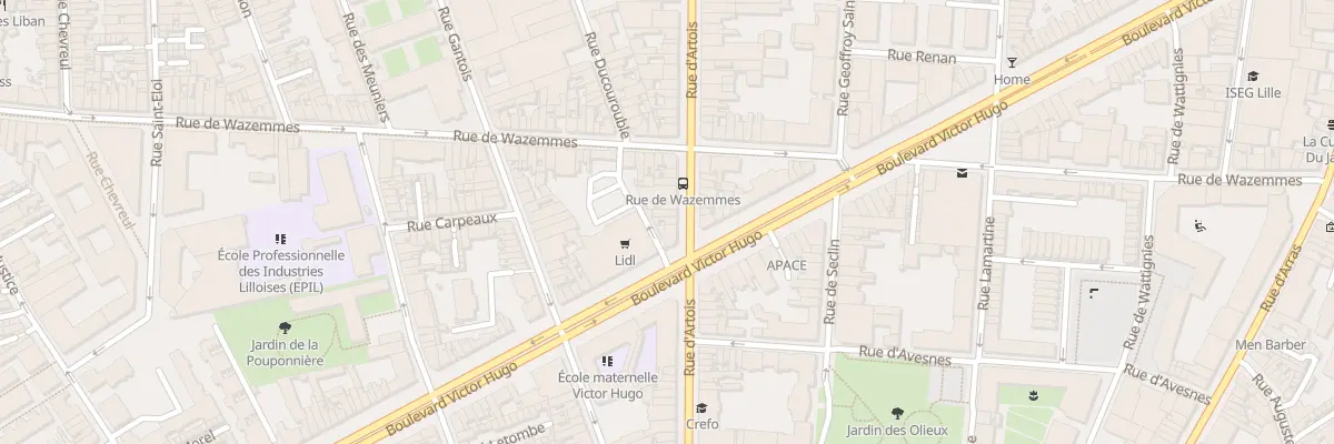 Plan du 110 Rue d’Artois à Lille