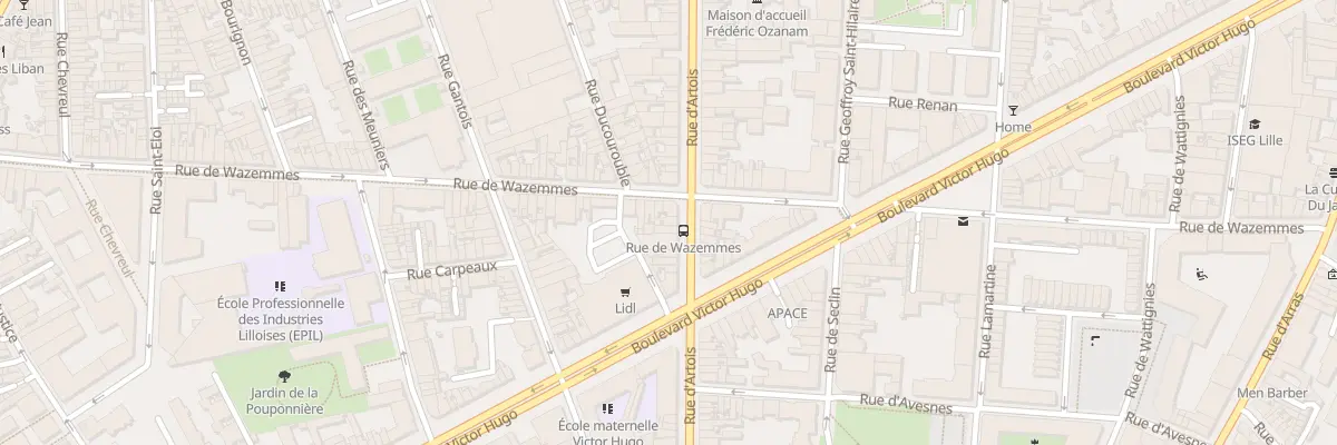 Plan du 98 Rue d’Artois à Lille