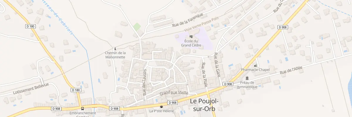Plan du 2B Rue de l’Eglise au Poujol-sur-Orb