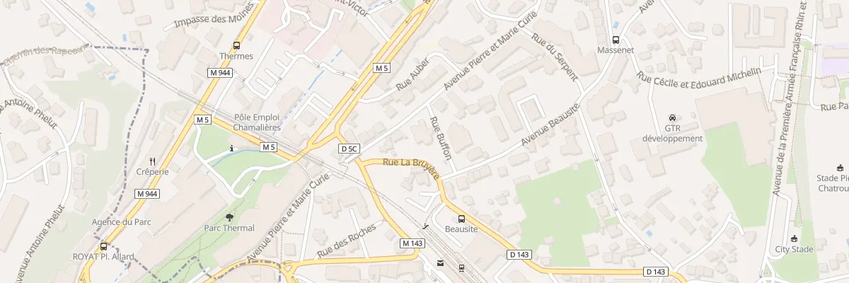 Plan du 56 Av Pierre et Marie Curie à Chamalières