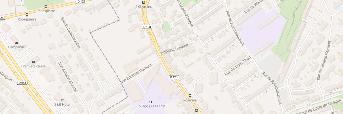 Plan du 804 Rue du Fbg de Bethune à Douai