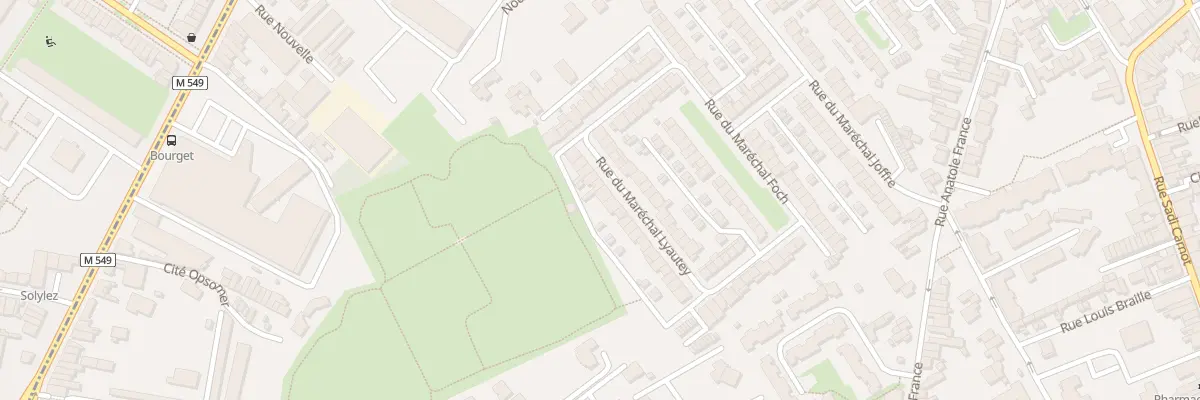 Plan du 25 Rue du Maréchal Lyautey à Faches-Thumesnil