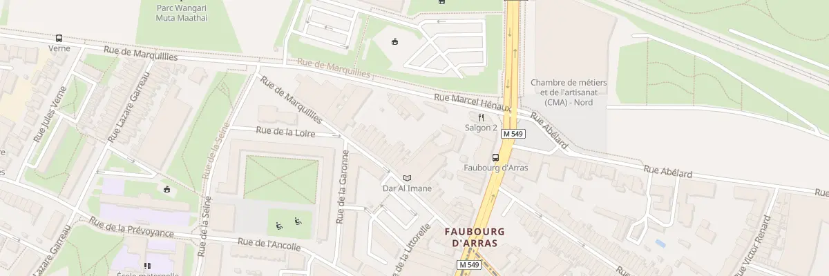 Plan du 53 Rue de Marquillies à Lille