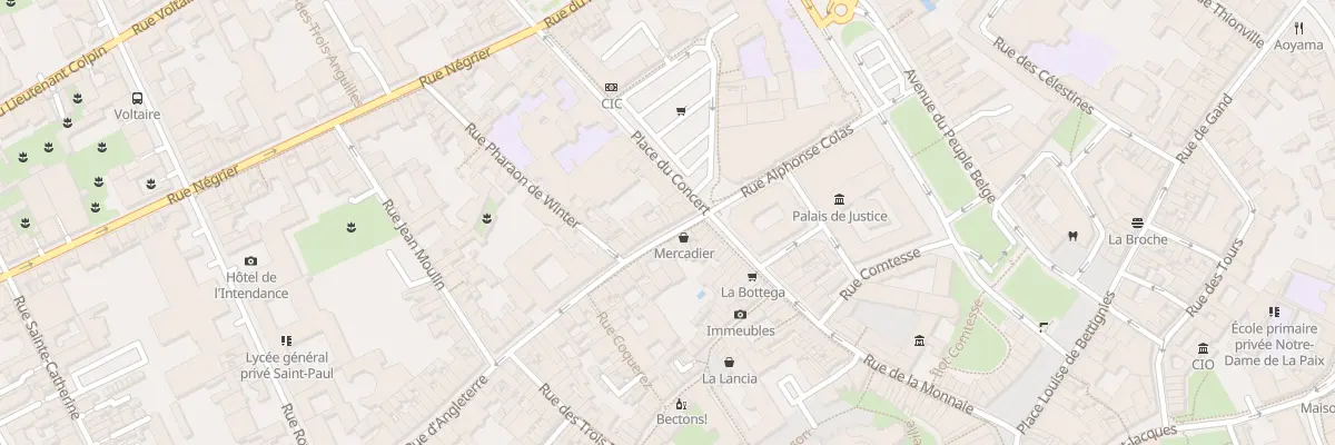 Plan du 6 Rue d’Angleterre à Lille