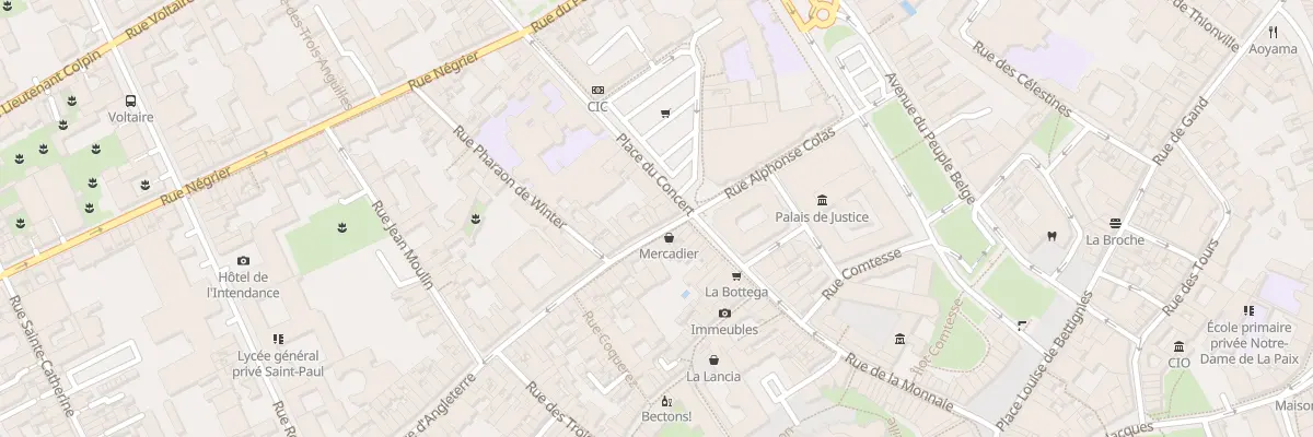 Plan du 4 Rue d’Angleterre à Lille