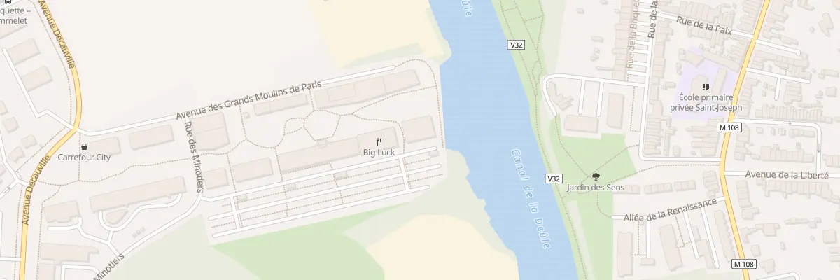 Plan du 39 Av Gds Moulins de Paris à Marquette-lez-Lille