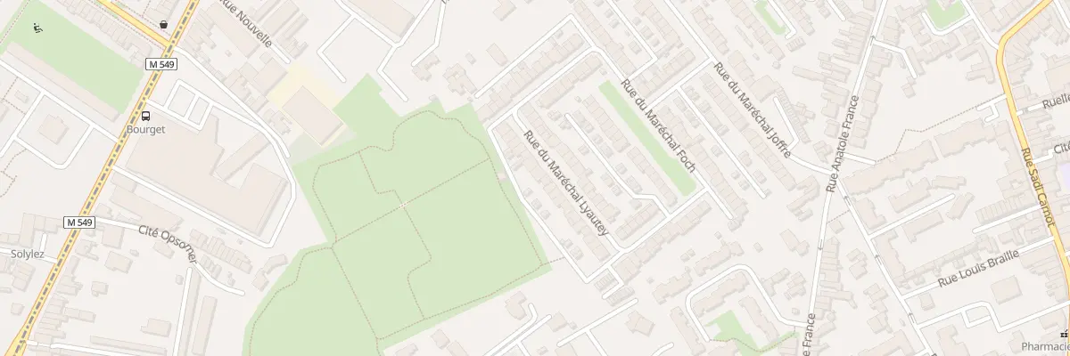 Plan du 23 Rue du Maréchal Lyautey à Faches-Thumesnil