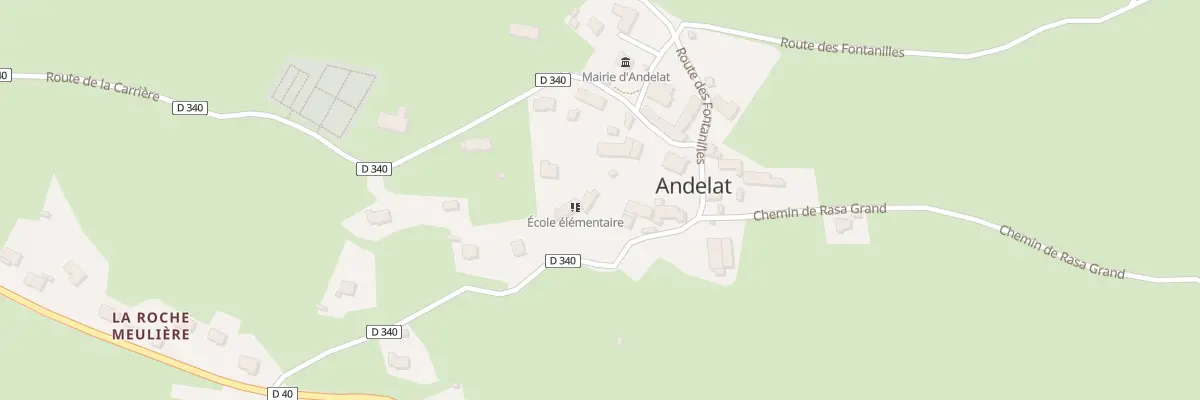 Plan du 11 Rte des Fontanilles à Andelat