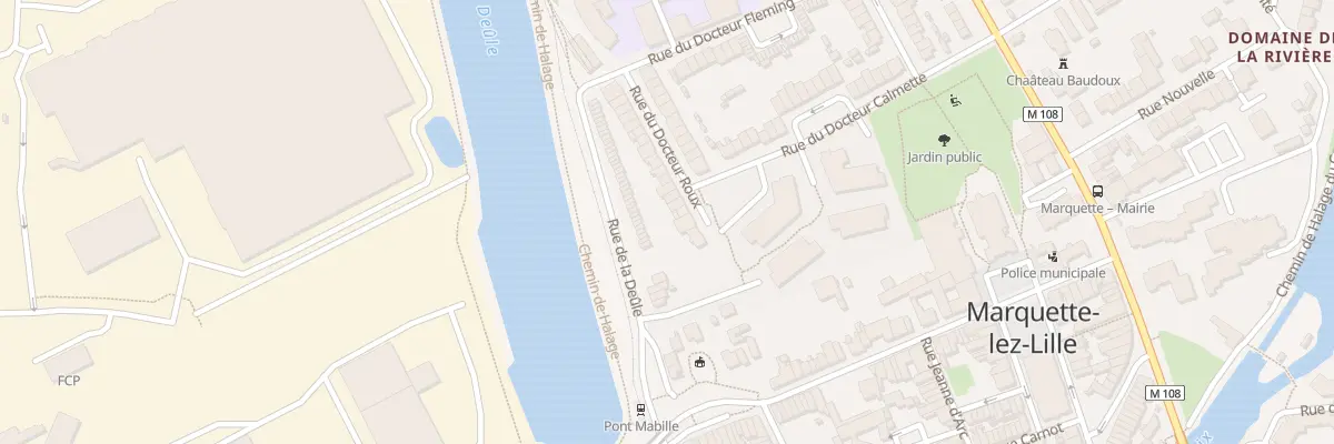Plan du 3 Rue du Docteur Roux à Marquette-lez-Lille