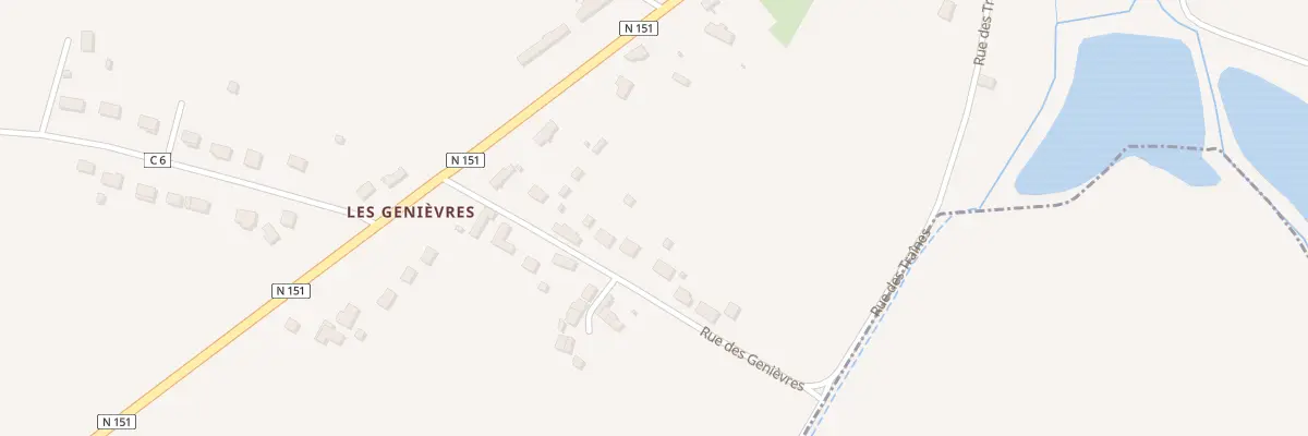 Plan du 4T Rue des Genièvres à Varennes-lès-Narcy
