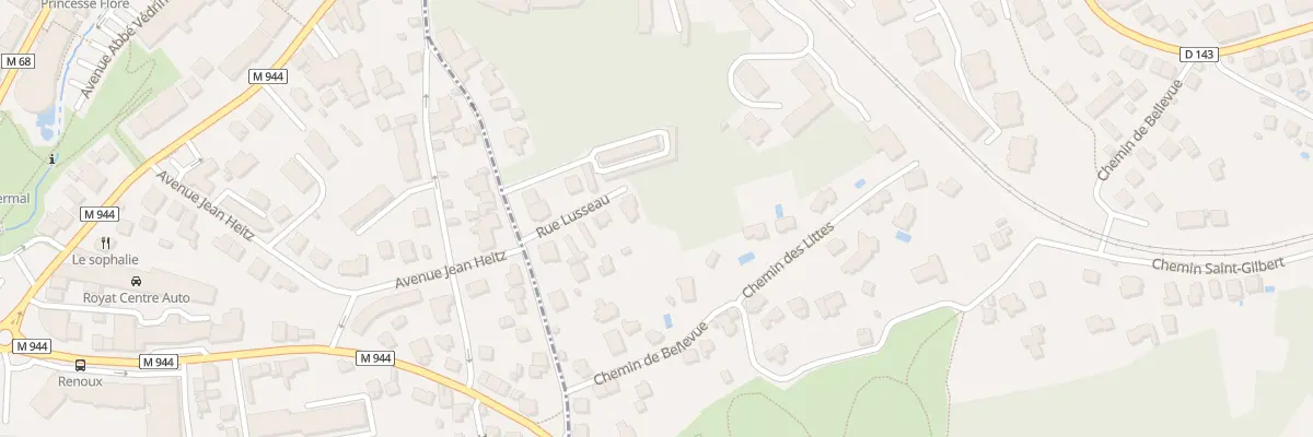 Plan du 9 Rue Lusseau à Chamalières
