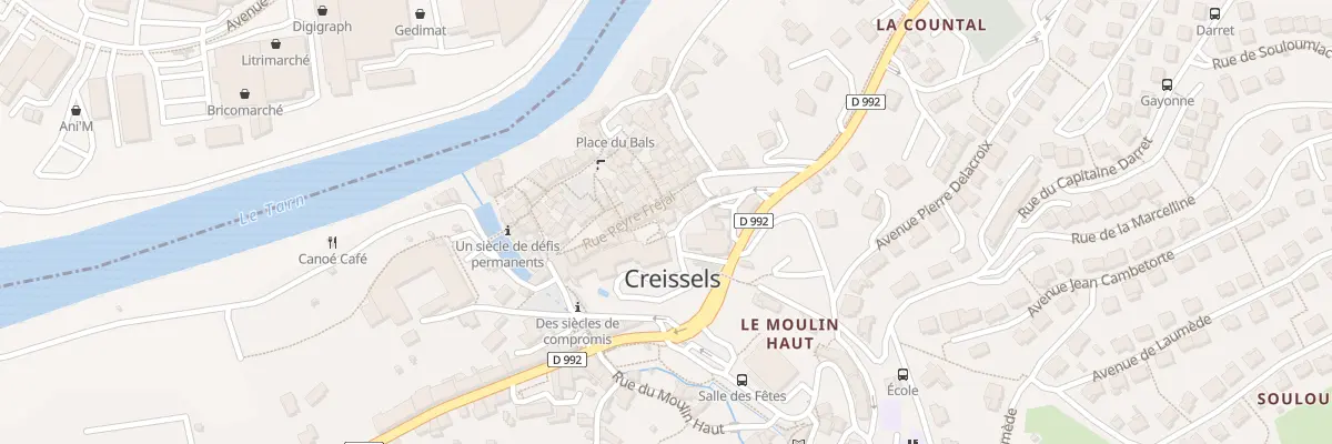 Plan du 7 Rue de Malacave à Creissels