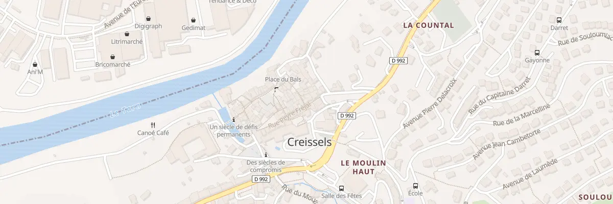 Plan du 19 Rue Peyre Fréjal à Creissels