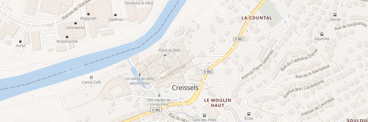 Plan du 21 Rue Peyre Fréjal à Creissels