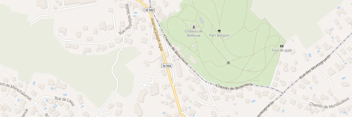 Plan du 2 Che de Beaumont à Royat