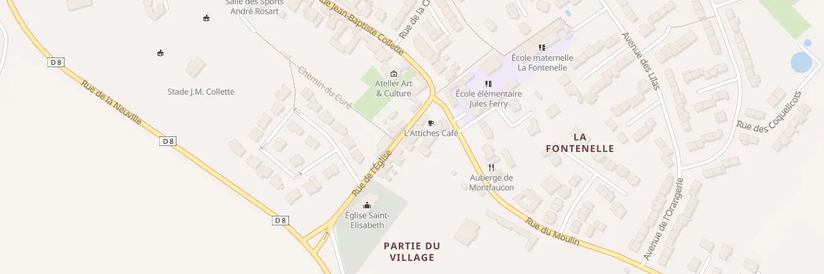 Plan du 3 Rue de l’Eglise à Attiches